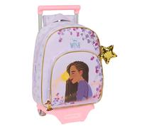 Safta WISH - Zaino per bambini con carrello 705, ideale per bambini di diverse età, comodo e versatile, qualità e resistenza, 28 x 10 x 34 cm, colore lilla, viola, Estándar, Casual