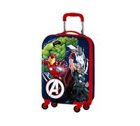 Trolley Rigido Avengers, Valigia da Viaggio per Bambini, Borsa da Viaggio Resistente in ABS con Manico Regolabile e 4 Ruote Multidirezionali, 31 L,34.5x20x51 cm,Multicolore