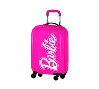Trolley Rigido Bambola Bionda Valigia da Viaggio per Bambine, Borsa da Viaggio Resistente in ABS con Manico Regolabile e 4 Ruote Multidirezionali,31 L,34.5x20x51 cm,Rosa