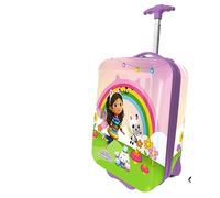 Trolley Rigido Gabb-y Dollhouse,Valigia da Viaggio Gabb-y Dollhouse per Bambine, Bagaglio a Mano Resistente e Leggero in ABS con Manico Telescopico Regolabile e 2 Ruote 23L, 42x19,5x29 cm. Multicolor