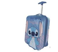 Coriex Trolley Rigido Stitch, Valigia da Viaggio Lilo e Stitch per Bambini, Bagaglio a Mano Resistente e Leggero in ABS con Manico Telescopico Regolabile e 2 Ruote 23L, 42x19,5x29 cm. Multicolor
