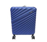 Trolley rigido utilizzabile come bagaglio a mano, approvato dalla maggior parte delle compagnie aeree low cost, 55 cm, Misure 55 x 40 x 20 cm Marchio Nazareno Gabrielli (BLU/BLU)