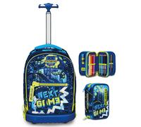 Trolley Run Scuola Mitama 2 Scomparti Bambino + Astuccio 47 pz