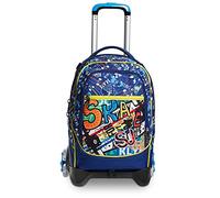 Trolley Scuola Jack 3 Ruote - Funny Adventure SJ Boy Bambino - Zaino Sganciabile - Doppio Uso