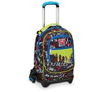 TROLLEY SCUOLA JACK 3WD+ born to fun SEVEN ZAINO STACCABILE CON RUOTE