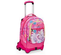TROLLEY SCUOLA JACK 3WD+ SJ UNICORN ZAINO STACCABILE CON RUOTE