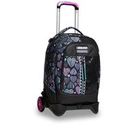 Trolley Scuola Seven Jack 2 Ruote - Patchyheart Girl Ragazza, Bambina - Zaino Sganciabile - Doppio Uso
