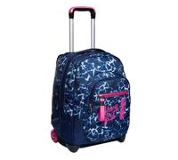 Trolley Seven, Dyed Hearts, Blu, 2 in 1 Zaino con Cross-Over System, Scuola & Viaggio