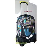 Trolley Seven NEW JACK brightwin luci led attivabili 35LT zaino smontabile