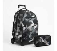 Trolley Seven Yub Spallabile Sganciabile, Blu-Nero-Grigio, 35 Litri