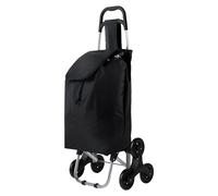 Trolley Spesa Saliscale Pieghevole Carrello di Acquisto Nero Trolley Shopping
