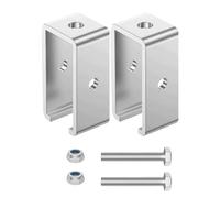 Trolley Track Support Bracket 2 x Supporto per carrello della pista, montaggio a dado pesante 1-5/8 Intermediate Trolley Mall