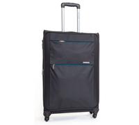 Trolley Valigia Grande Morbida in Poliestere 4 Ruote TSA Ravizzoni Acqua Nero