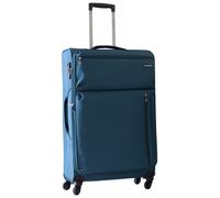 Trolley Valigia Grande Morbida in Poliestere 4 Ruote TSA Ravizzoni Gin Tonic Blu