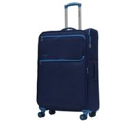 Trolley Valigia Grande Morbida in Poliestere 4 Ruote TSA Ravizzoni Nettuno Blu