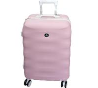 Trolley Valigia Guscio Rigido In ABS 8 Ruote grande rosa leggero solo 4kg Doppio Scompartimento Interno foderato Chiusura di Sicurezza con combinazione Manico teloscopico
