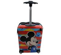 Trolley Valigia per Disney Mickey Topolino Rigido da Viaggio per Bambini Bagaglio a Mano Resistente e Leggero in ABS con Manico Telescopico Regolabile e 2 Ruote 23L, 42x19,5x29 cm. Multicolore