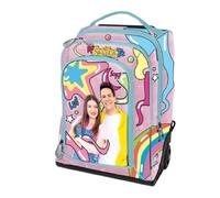 Trolley Zaino Me Contro Te Rosa Girl per bambine della scuola elementare + omaggio 7 penne, portachiave paillettes, penna colorata