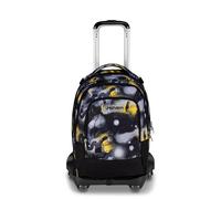 Seven Trolley Scuola Jack 8 Ruote Detach GOLDEN PAINT, Grigio, 34 L, Scomponibile, Zainetto staccabile, 4 in 1, Cross-over System, Tasche multifunzione, Scuola elementare e media, Bambini, Ragazzi