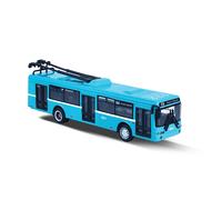 Trolleybus in metallo DPO Ostrava blu