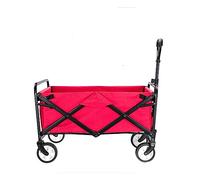 Trolleys Garden Cart Folding Trolley Wagon 4 Wheeled Collapsible Portable Garden Cart for Outdoor Camping Beach Park Shopping