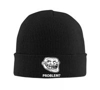 Trollface Rabbia Comico Divertente Troll Scherzo Internet Cappelli Autunno Inverno Berretti Caldo Cappello Lavorato A Maglia Unisex