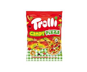 Trolli Candy Pizza, caramelle gommose a forma di pizza, 100 gr
