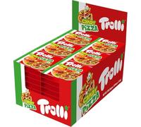 Trolli Candy Pizza Senza Glutine Caramelle Gommose a Forma di Pizza - Confezione da 48 pezzi da 12,5gr