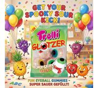 Trolli - Frutta Glotzer - 1 confezione da 4 pezzi - dolci spettrali