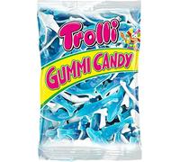 Trolli Gummi Candy, Caramelle Gommose a Forma di Squalo, Gusto Frutta, Senza Glutine, Busta da 1000 Gr, Idea Regalo per Compleanni e Feste