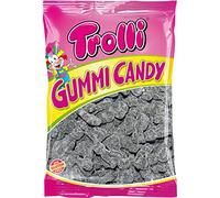 Trolli Gummi Candy, Caramelle Gommose Zuccherate a Forma di Gatto al Gusto Liquirizia, Busta da 1000 Gr, Idea Regalo per Compleanni e Feste