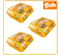Trolli Mini Burger Caramelle Gommose a Forma di Hamburger Gusto Frutta 3x150g