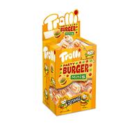 Trolli Miniburger, Caramelle Gommose a Forma di Hamburger, Gusto Frutta, Incarto Singolo 10 Gr, Display 80 Pezzi, Senza Glutine, Idea Regalo per Compleanni e Feste
