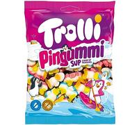 Trolli Pingummi 150g Pinguini di marshmallow e gomma alla frutta