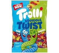 Trolli Squiggle Twist, Caramelle Gommose Intrecciate e Colorate, Gusto Agrodolce, Busta da 1 KG, Adatte ai Più Grandi e Piccoli, Idea Regalo per Compleanni e Feste