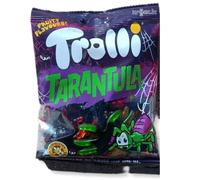 Trolli Tarantula, Caramelle Gommose a Forma di Tarantola, Gusto Frutta, Busta da 100 Gr, Cartone da 12 Pezzi, Senza Glutine, Idea per Compleanni e Feste