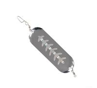 Trolling Dodger Flasher 11,4 cm Esca da pesca al salmone in metallo con cuscinetto girevole e effetto bagliore al buio per la notte per sessioni esca multicolore (3)