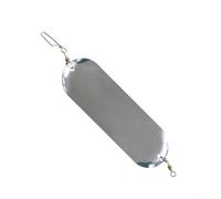Trolling Dodger Flasher 11,4 cm per pesca al salmone con cuscinetto liscio azione girevole e bagliore nel buio uso notturno (2)