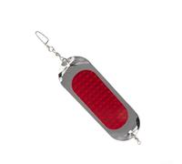 Trolling Dodger Flasher 11,4 cm per pesca al salmone con cuscinetto liscio azione girevole e bagliore nel buio uso notturno (4)
