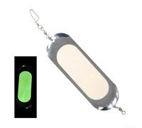 Trolling Dodger Flasher, esca girevole da 11,4 cm in metallo per pesca al salmone per una rotazione regolare, esca da pesca notturna che si illumina al buio (6)