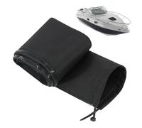 Trolling Motor Cable Sleeve, Zippered Rigging Sleeve - 48 Inch Zippered Wire Wrap | Black Trolling Motor Wire Protector - For Boat Marine Outboard Fishing Gear Management