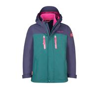 Trollkids - Girl's Bryggen 3in1 Jacket - Giacca doppia 140 turchese/blu