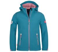 Trollkids - Girl's Trollfjord Jacket - Giacca softshell 128 turchese