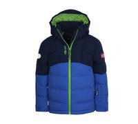 Trollkids Gryllefjord - giacca trekking - bambino 140 Dark Blue/Light Blue/Green junior Recycled Polyester
