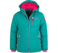 Trollkids Hemsedal XT Giacca da sci e invernale Verde smeraldo/rosso rubino. 164