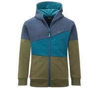 Trollkids - Kid's Alesund Sweater - Felpa con cappuccio 110 olivia/blu
