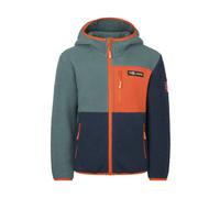 Trollkids Kids Aurlandsfjord JR - giacca in pile - bambino 104 Green/Dark Blue/Orange junior