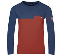 Trollkids - Kid's Bergen Longsleeve - Maglia a manica lunga 92 blu/rosso