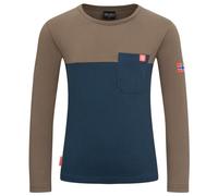 Trollkids - Kid's Bergen Longsleeve - Maglia a manica lunga 98 marrone/blu