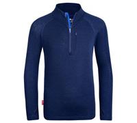 Trollkids - Kid's Lofoten Half Zip - Maglia merino 104 blu